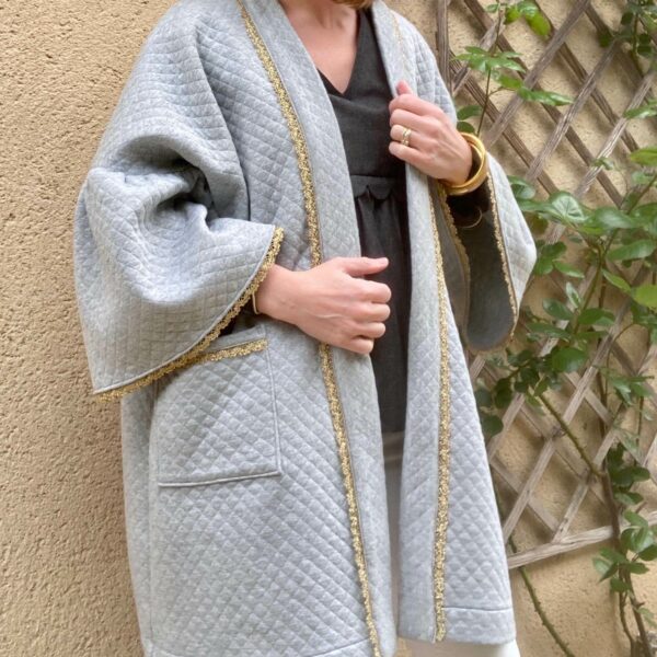 Veste kimono matelassée