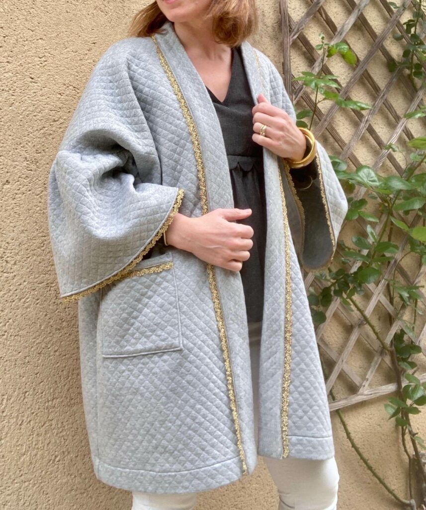 Veste kimono matelassée