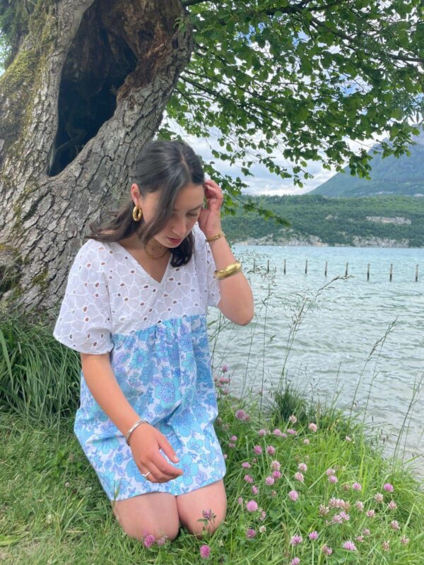Robe de plage Kappa bleue – Image 3