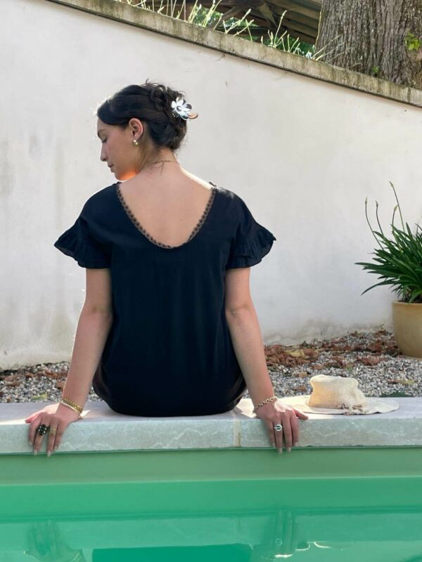 Robe T-shirt Alcmène noire
